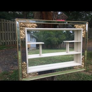 COPY - COPY - Antique Mirror Shadow Box Frame